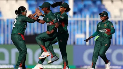 icc women s t20 world cup 2024  bangladesh celebrates historic win since 2014  opens tournament with a bang 