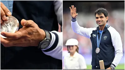 neeraj chopra’s ₹52 lakh watch takes center stage on social media after paris olympics