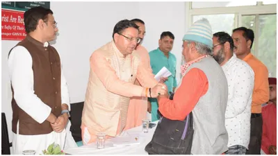 uttarakhand cm pushkar singh dhami reviews situation in rain hit areas of rudraprayag  conducts aerial survey