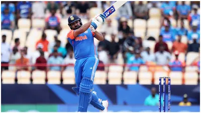 ind vs aus  rohit sharma leads by example as team india set 206 run target for aussies