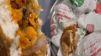  i ate half      woman finds dead insect in burger king burger  shares video