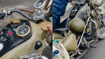 vintage 1950  bullet  motorcycle stuns viewers  perfect for a ladakh trip even after 74 years