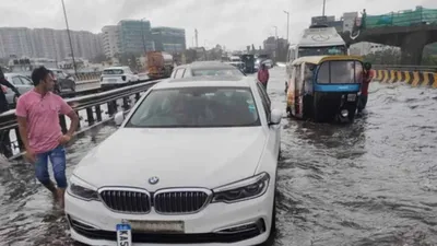 bengaluru airport commuters fume over flooded elevated corridor after rain