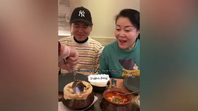 korean vlogger films parents devouring indian cuisine in heartwarming video