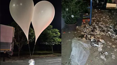north korea resumes border balloon flights  suspected trash dumping strategy
