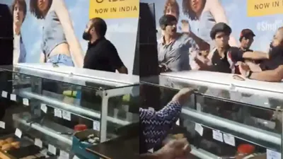 captured on cctv  kerala kfc staff clash with customer over food order   watch