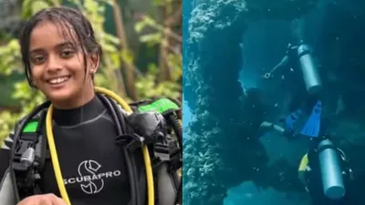 bengaluru s kyna khare sets record as world s youngest female master scuba diver