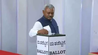 rajya sabha elections  karnataka’s bjp mla st somashekhar cross votes for congress