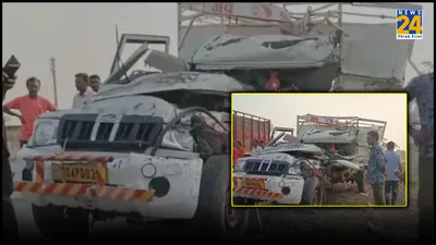 chhattisgarh  8 killed  23 injured as goods vehicle collides with truck