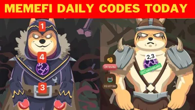 memefi daily codes today october 3  2024  how can you boost your earnings with combo codes 