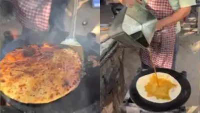 man cooks paratha in diesel  netizens tag fssai   don t watch this video
