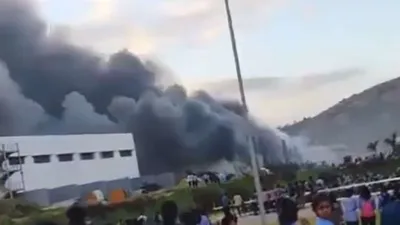 fire erupts at tata electronics factory in tamil nadu  no injuries reported