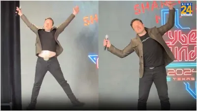 elon musk celebrates as tesla shareholders reinstate  56 billion pay package with dance