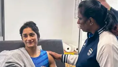 vinesh phogat s wrestling retirement  the impact of the viral photo with pt usha