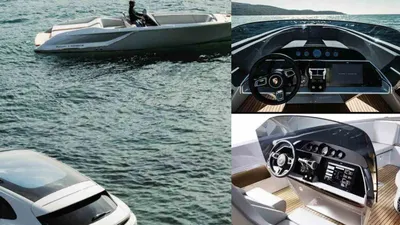 watch   porsche harnesses power of upcoming macan ev to create a 536bhp electric sports boat