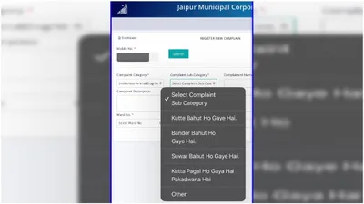  kutta pagal ho gaya hai   jaipur municipal corporation s website goes viral with hilarious hinglish complaint options