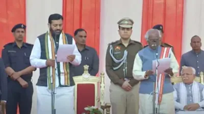 nayab singh saini sworn in as haryana chief minister