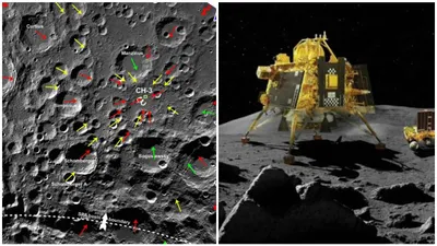 chandrayaan 3  pragyan rover discovers ancient 160 km crater on moon