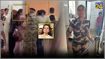 kangana ranaut slapped by cisf guard at chandigarh airport over anti farmer remarks   video