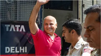 manish sisodia walks out of jail 17 months after arrest in liquor policy case