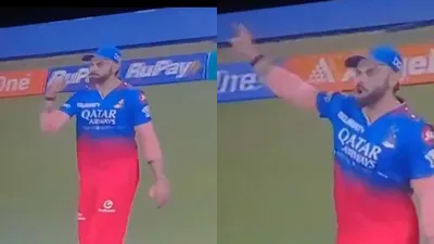 watch  virat kohli s explicit send off to rachin ravindra in the ipl opener