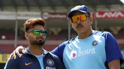  it was an amazing relationship   rishabh pant opens up about his unique bond with ravi shastri