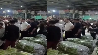 watch video  rahul gandhi s surprise visit to azadpur mandi to interact with vegetable vendors