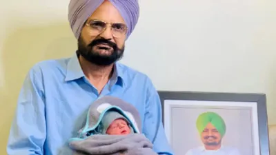 sidhu moosewala s parents blessed with a baby boy  father shares photo