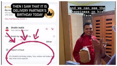 customers  heartwarming birthday surprise for zomato delivery agent wins hearts online – watch viral video