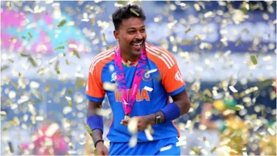 hardik pandya features in special photoshoot with t20 world cup trophy