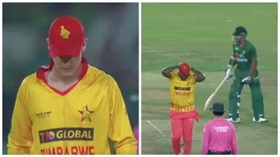 watch  zimbabwe s hilarious run out miss against bangladesh in 4th t20i