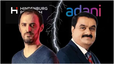 adani stocks plunge upto 17   rs  53 000 wiped out after hindenburg report hits sebi chief