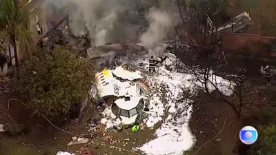 passenger plane crashes in brazil s sao paulo  all 62 on board killed   watch terrifying video