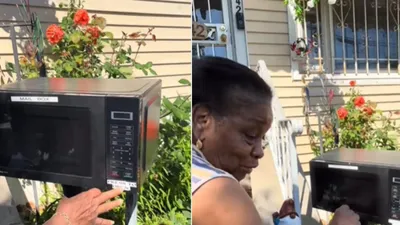 elderly woman s microwave mailbox garners praise  earns  upcycling queen  title