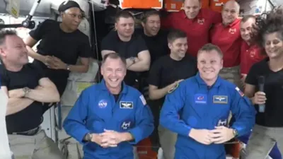 nasa s spacex crew 9 arrives at iss  sunita williams and butch wilmore to head home soon