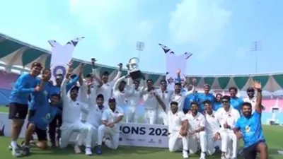 irani cup 2024  mumbai ends 27 year wait for glory under rahane s leadership  sarfaraz khan shines bright 