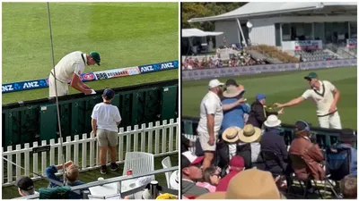 watch  another australian cricket player seen with sandpaper in nz vs aus 2nd test