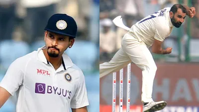 india vs bangladesh  shreyas iyer and mohammed shami dropped from india s first test squad  know why