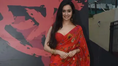 shraddha kapoor dones organza saree at stree 2 teaser launch  guess the price