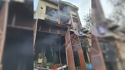 tragic fire at food processing unit in delhi s narela leaves three dead  six injured