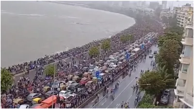 live  sea of blue arrives at marine drive to see champions at victory parade
