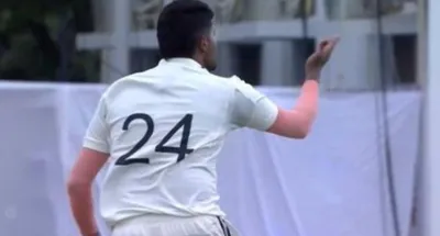 duleep trophy 2024  harshit rana repeats his  flying kiss  gesture