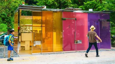 criticism mounts over glass public toilet  transparency raises privacy issues