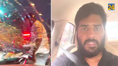 bengaluru traffic  biker s on camera rampage smashing car windshield  victim shares harrowing tale