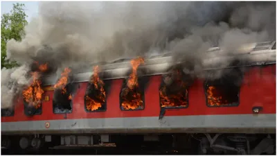 three coaches of korba visakhapatnam express catch fire  all passengers safely evacuated