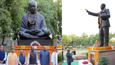 statue relocations in parliament complex sparks controversy  opposition objects  know the full matter