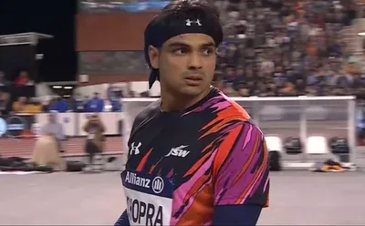 diamond league 2024  neeraj chopra missed by 1 cm   settles for silver