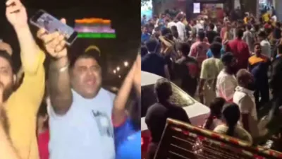 from india gate to shivaji park  massive celebrations as team india triumphs in t20 world cup   watch