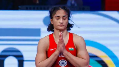 vinesh phogat creates history  through to the final  medal confirmed for india