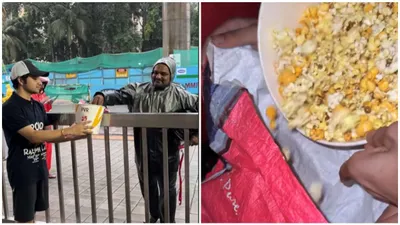 instagram influencer collects 3kg popcorn for rs 400 at pvr  refills tub 8 times